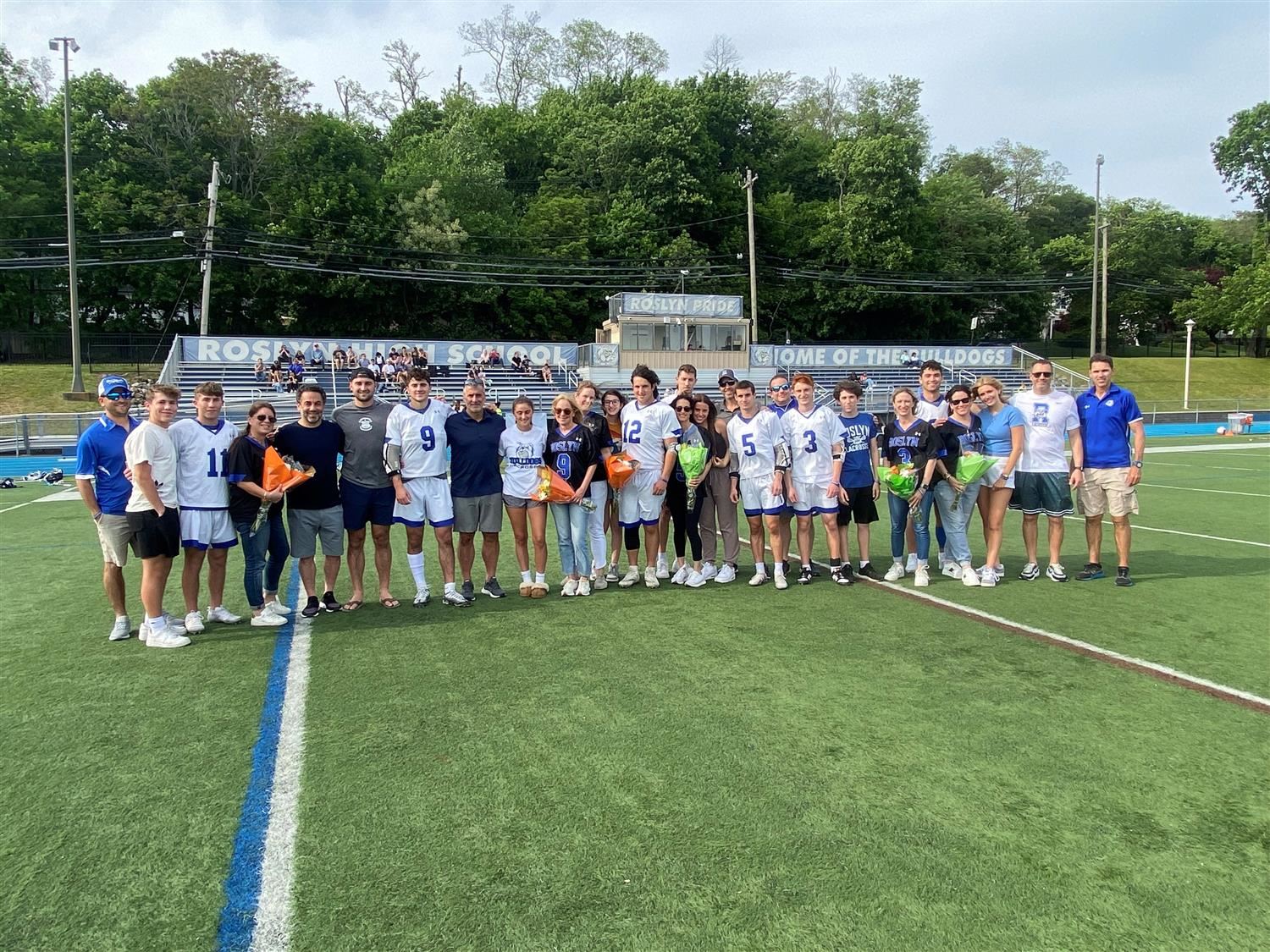 Senior Athlete and Family Group Photo